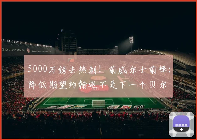 5000万镑去热刺！前威尔士前锋：降低期望约翰逊不是下一个贝尔